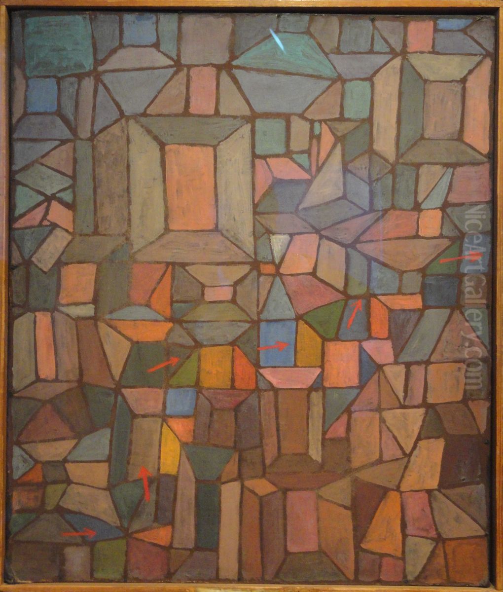 The Way to the Citadel Oil Painting by Paul Klee