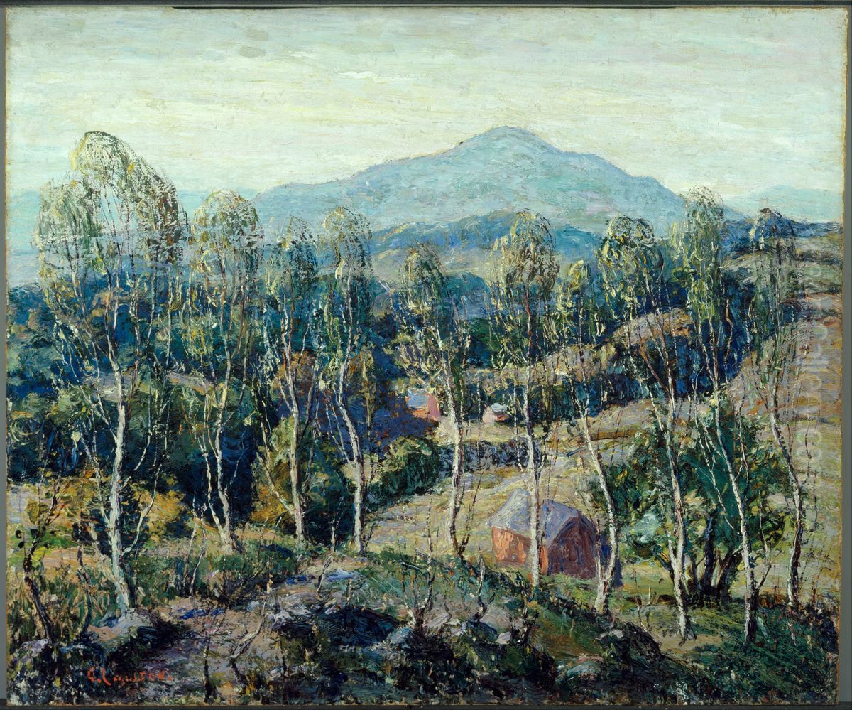 New England Birches Oil Painting by Ernest Lawson