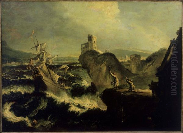 The Shipwreck Oil Painting by Alessandro Magnasco