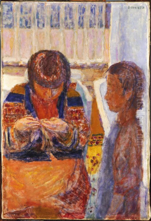 The lesson Oil Painting by Pierre Bonnard