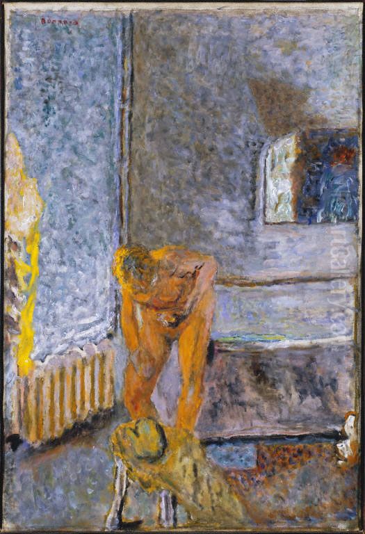 Nude in an Interior Oil Painting by Pierre Bonnard