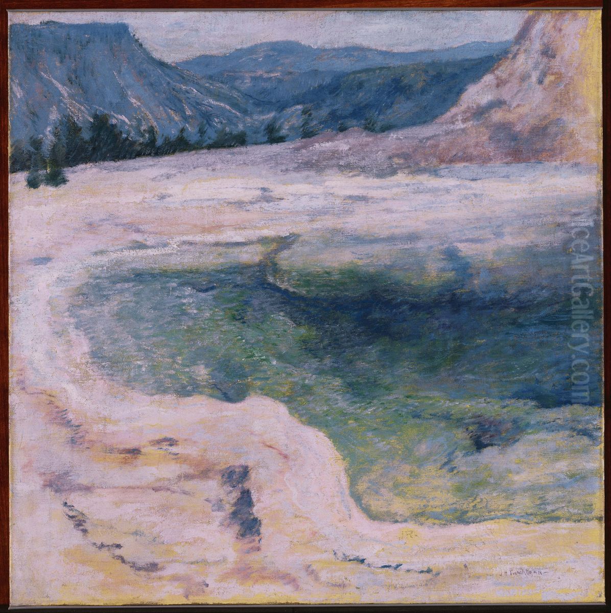 The Emerald Pool Oil Painting by John Henry Twachtman