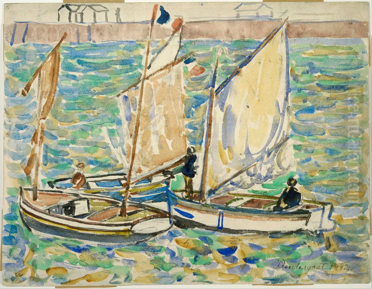 St. Malo Oil Painting by Maurice Prendergast