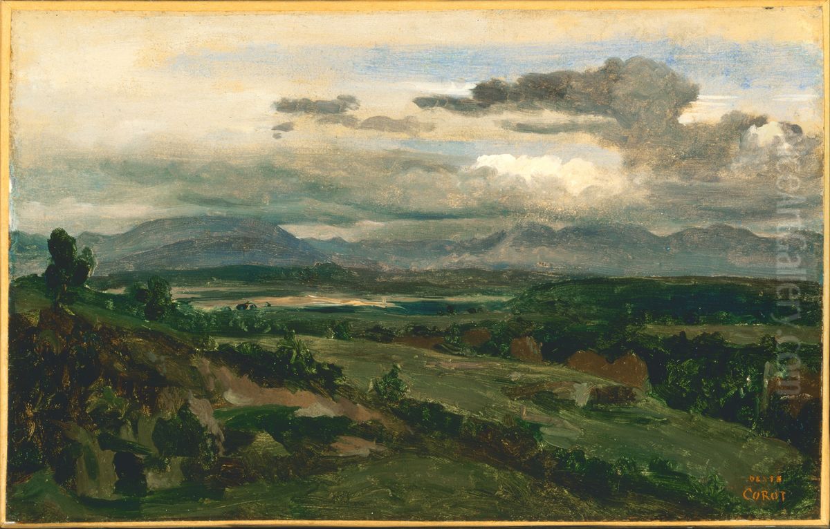 Civita Castellana Oil Painting by Jean-Baptiste Camille Corot