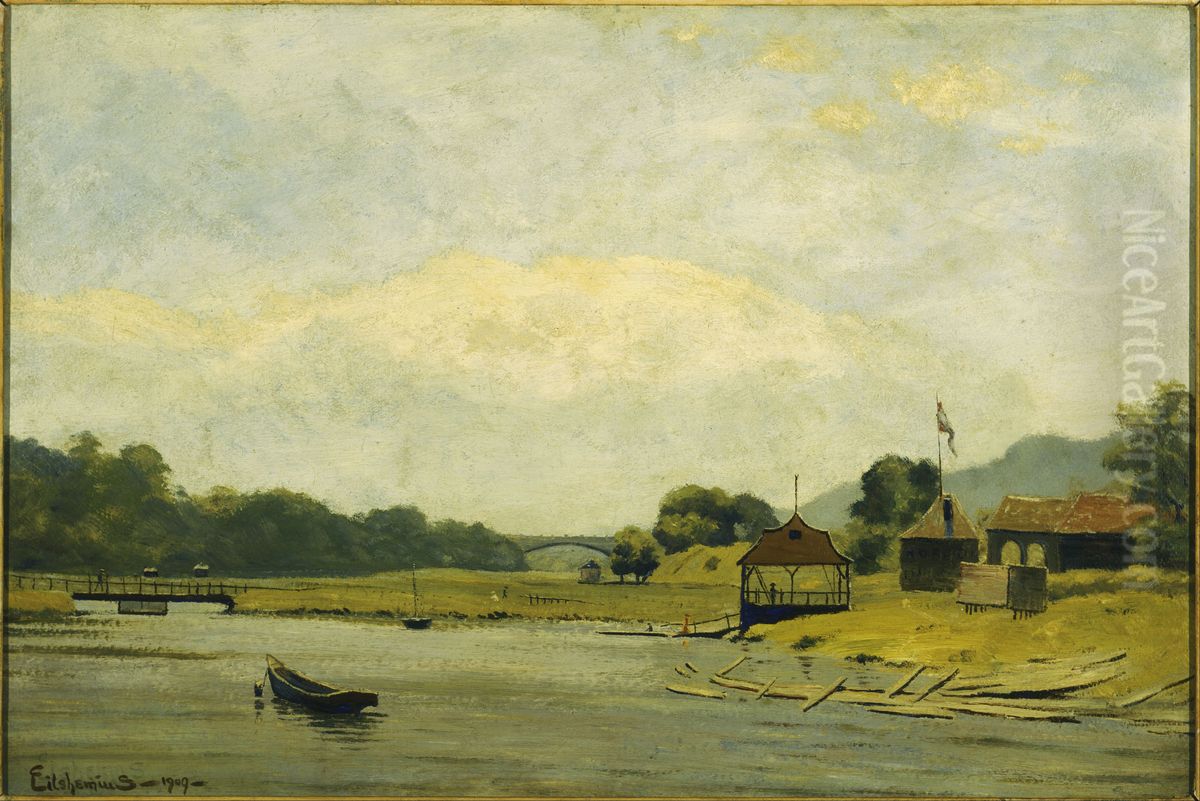 Kingsbridge Oil Painting by Louis Eilshemius