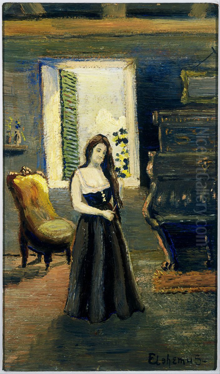 Madge in the Morning Oil Painting by Louis Eilshemius