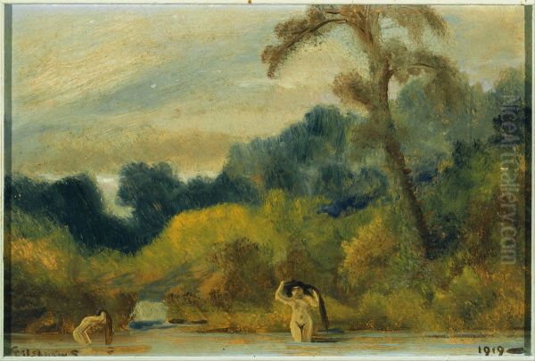 Untitled Oil Painting by Louis Eilshemius