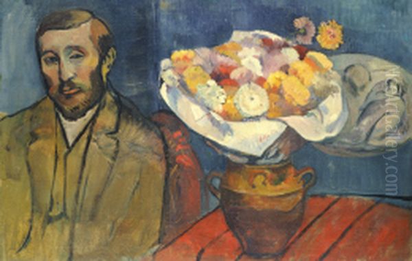Le Peintre Slewinski Oil Painting by Paul Gauguin