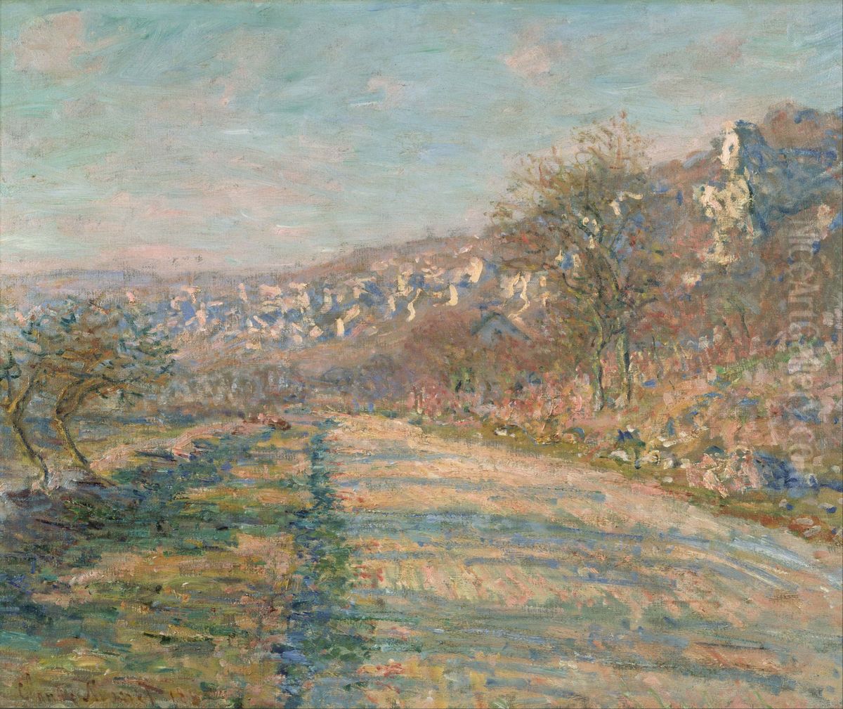 Road of La Roche-Guyon Oil Painting by Claude Oscar Monet Road of La Roche-Guyon Oil Painting by Claude Oscar Monet