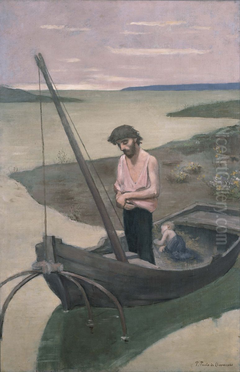 The poor fisherman Oil Painting by Pierre Puvis de Chavannes