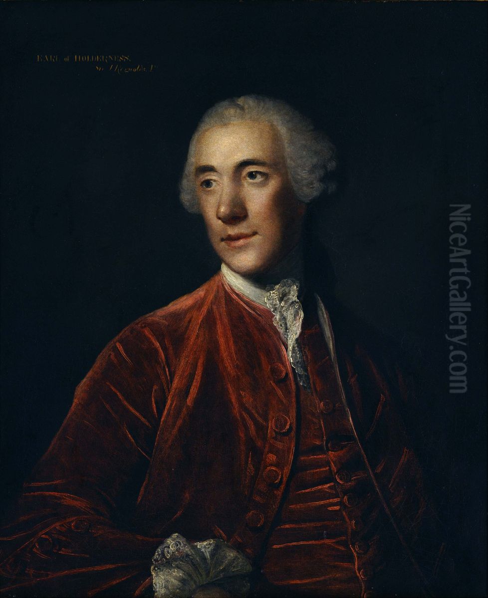 Robert Darcy, 4th Earl of Holderness Oil Painting by Of Sir Joshua Reynolds