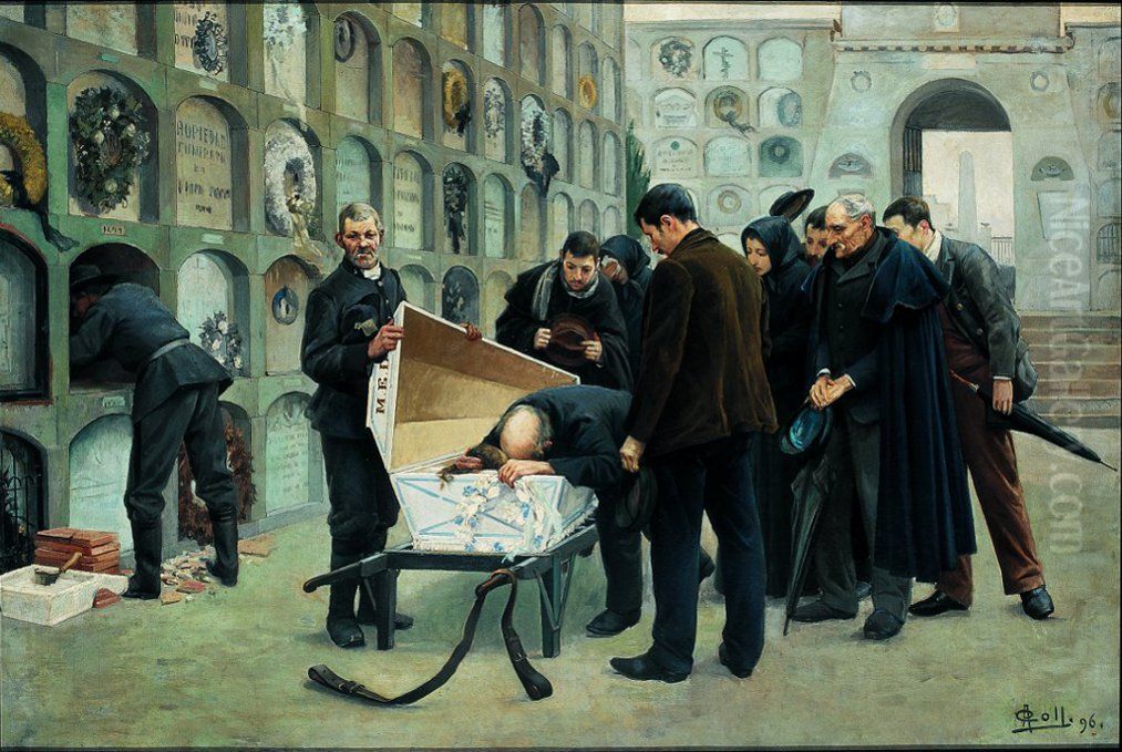 Hasta luego Oil Painting by Antoni Coll i Pi