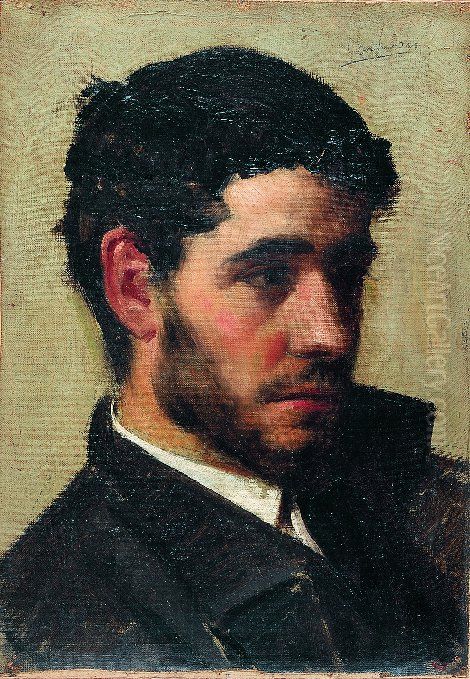 Autoretrat de Josep Casanovas Clerch Oil Painting by Josep Casanovas Clerch