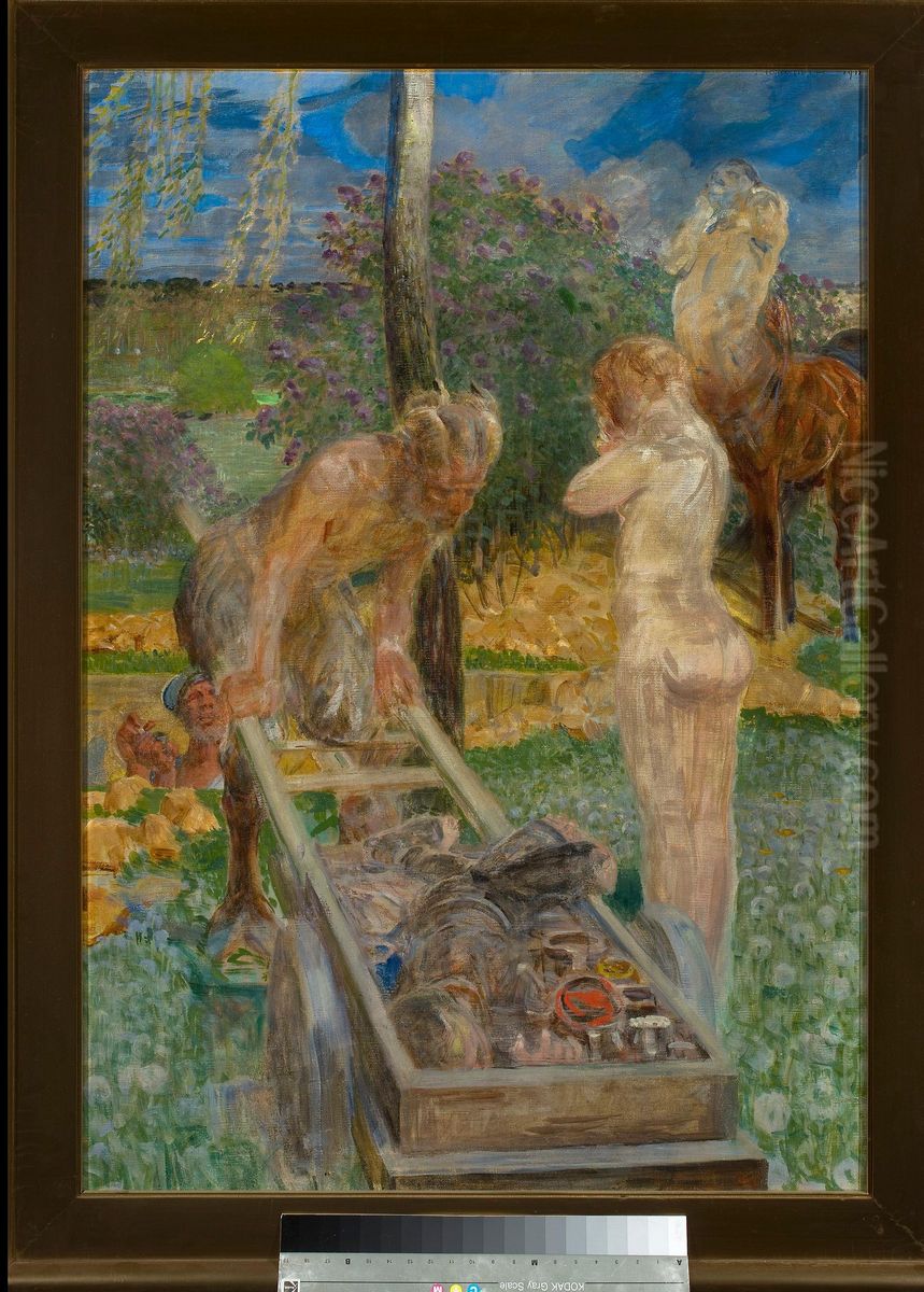 Pogrzeb malarczyka Oil Painting by Jacek Malczewski