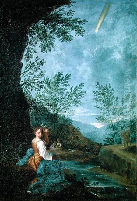 Comet Oil Painting by Donato Creti