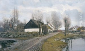 Road by the Village Pond in Baldersbronde