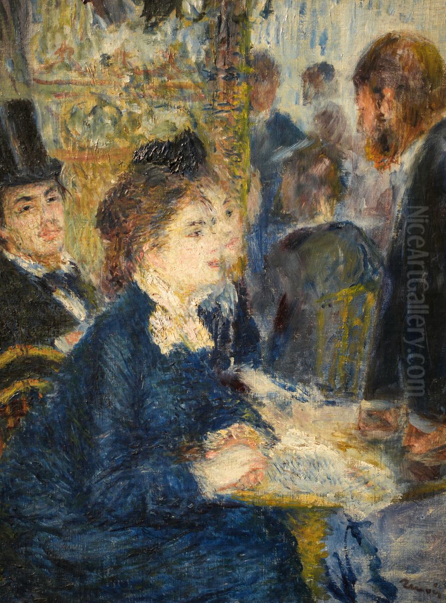 Au cafe[1][2] Oil Painting by Pierre Auguste Renoir