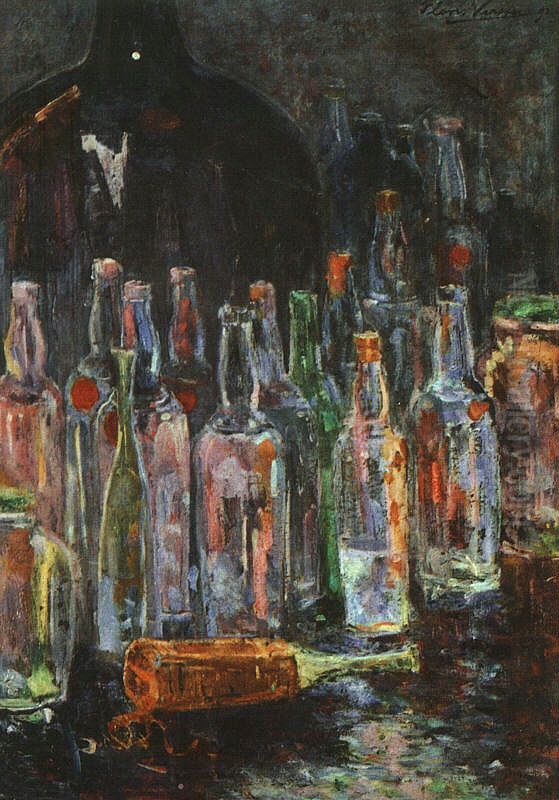 Still life with bottles Oil Painting by Floris Verster Still life with bottles Oil Painting by Floris Verster