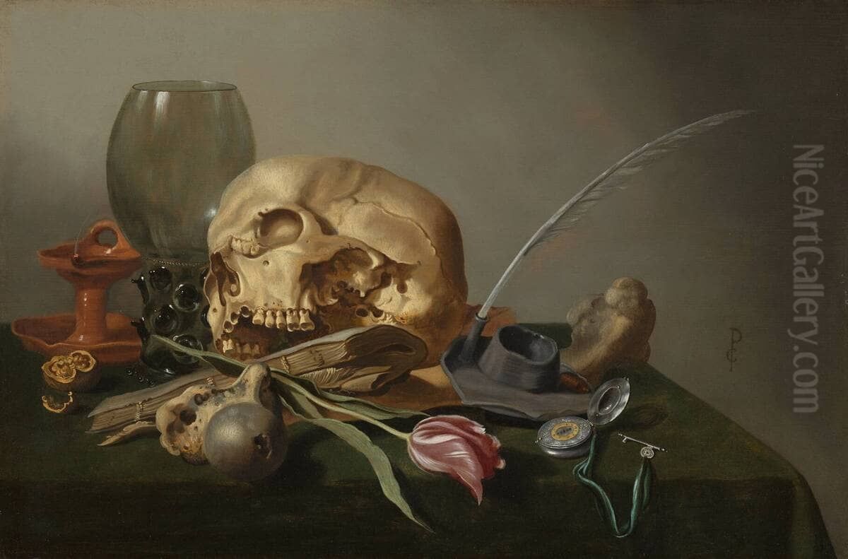 Vanitas, circa 1630 Oil Painting by Pieter Claesz