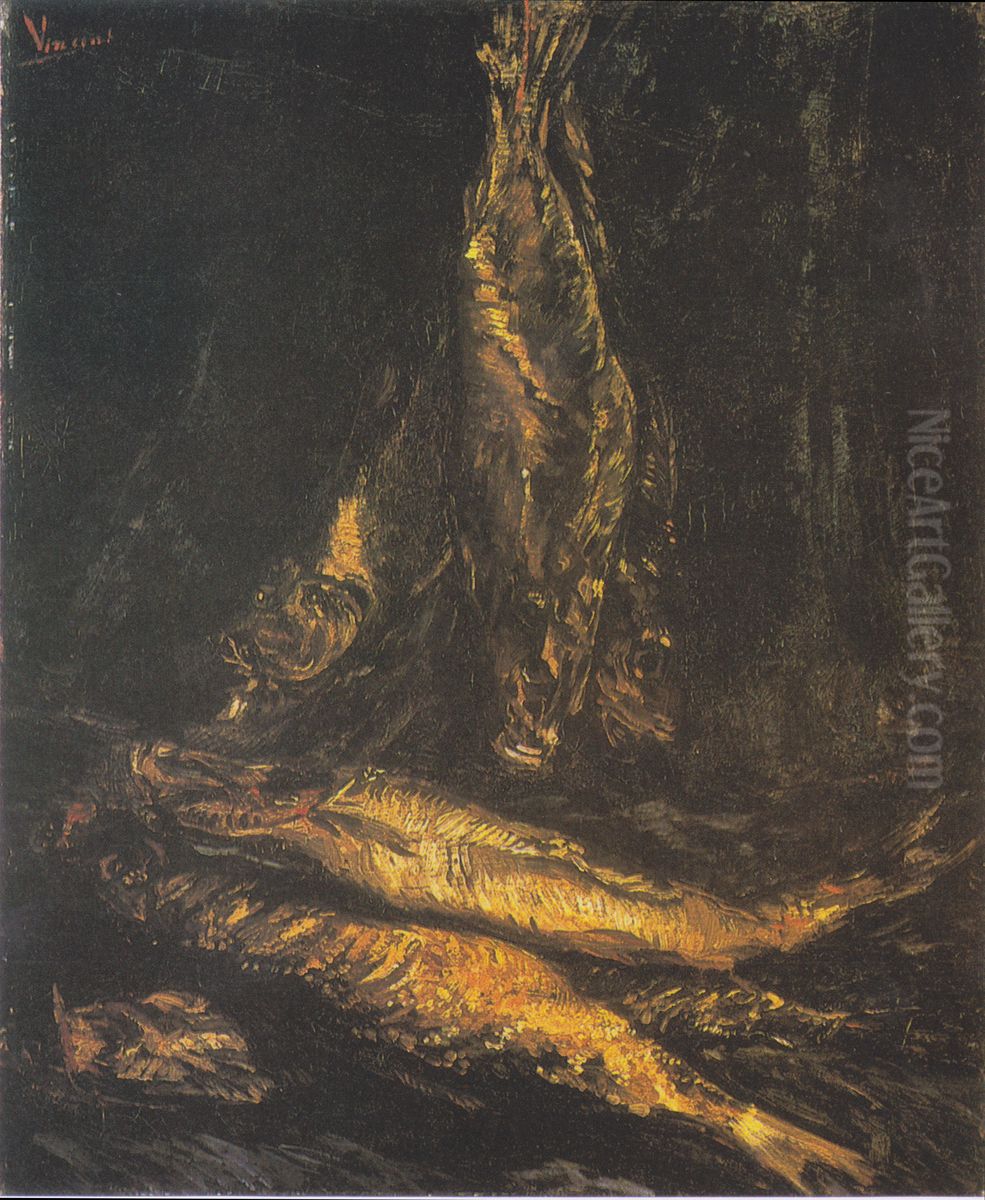 Still Life with buckling Oil Painting by Vincent Van Gogh