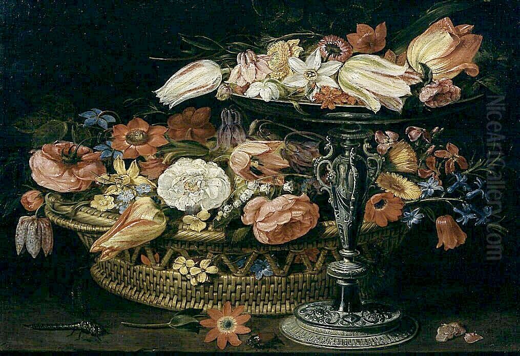 Floral Still Life Oil Painting by Clara Peeters