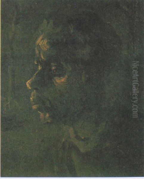 Kopf einer Bauerin Oil Painting by Vincent Van Gogh
