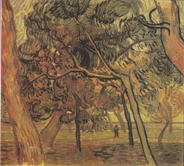 Studie mit Fichten im Herbst Oil Painting by Vincent Van Gogh