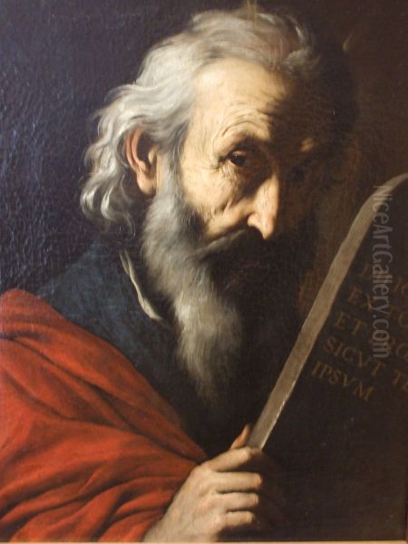 Mose Oil Painting by Pietro Novelli
