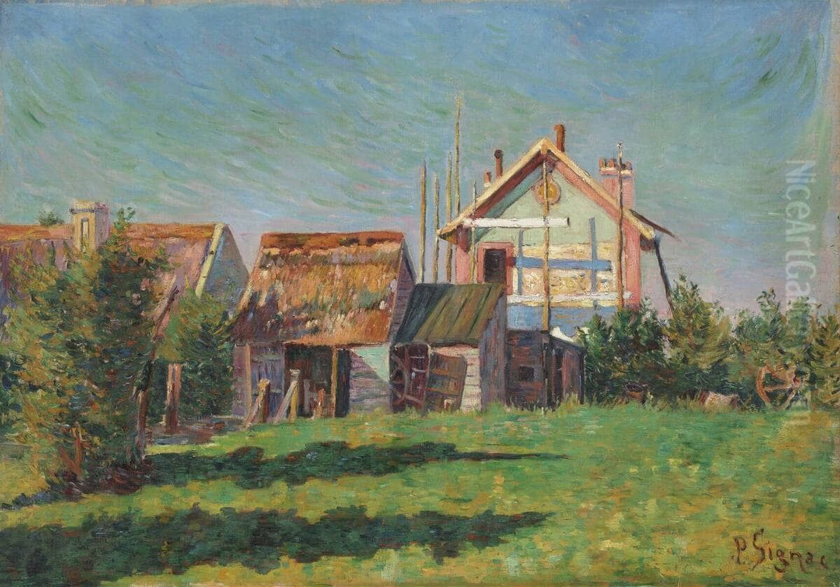 Port-en-Bessin, The Valley Oil Painting by Paul Signac