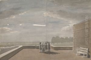 The Meteor of August 18, 1783, as seen from the East Angle of the North Terrace, Windsor Castle The Meteor of August 18, 1783, as seen from the East Angle of the North Terrace, Windsor Castle