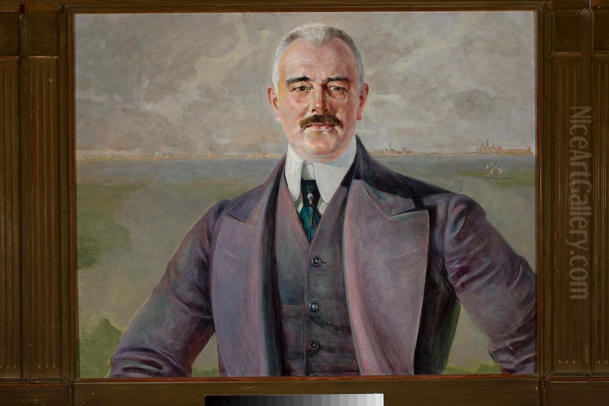 Portret J.Armolowicza Oil Painting by Jacek Malczewski