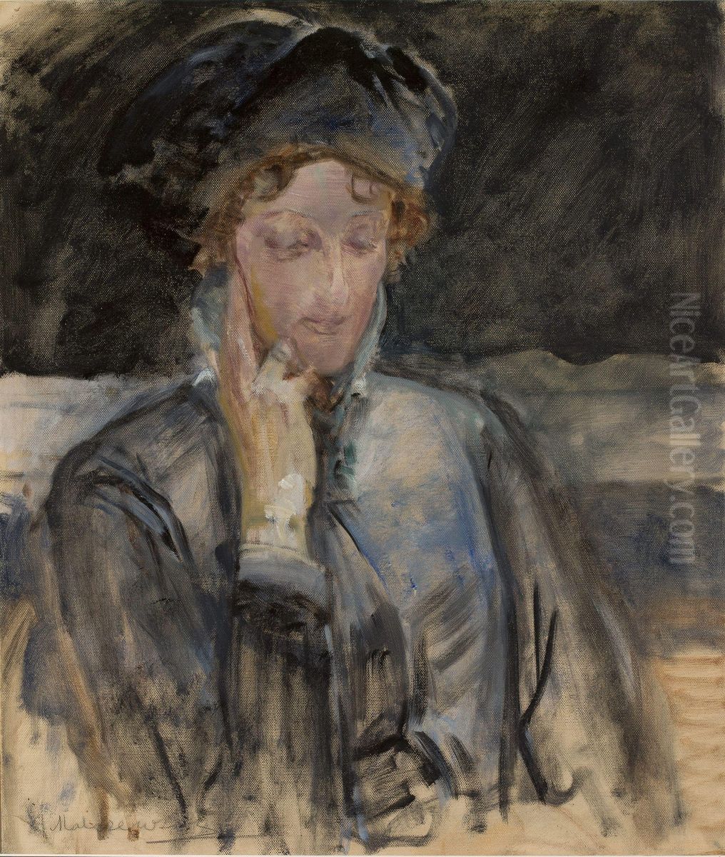 Portrait of Maria Bal (Maria Balowa) Oil Painting by Jacek Malczewski