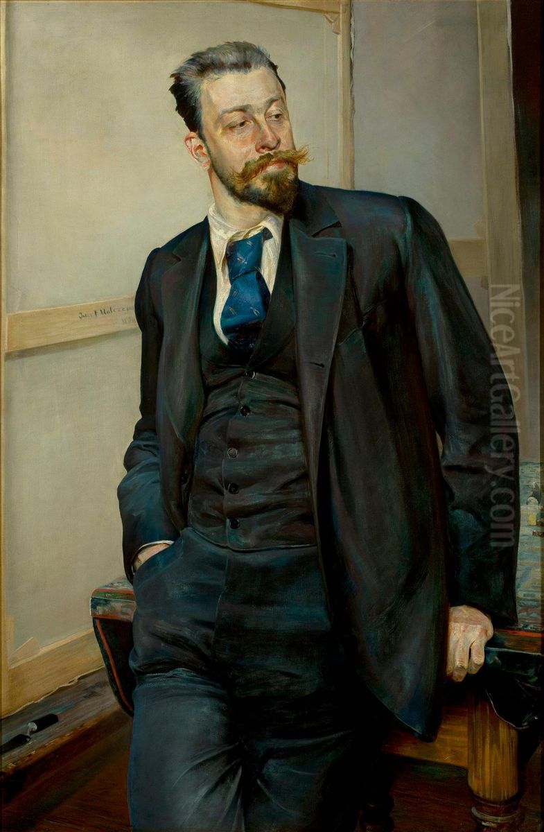 Portret Michala Gorstkin-Wywiorskiego Oil Painting by Jacek Malczewski