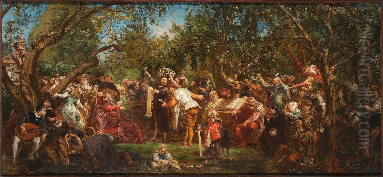Rzeczpospolita Babinska Oil Painting by Jan Matejko