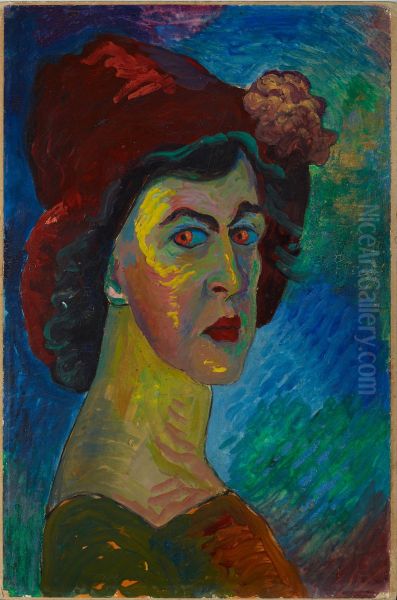 Selbstbildnis Oil Painting by Marianne von Werefkin