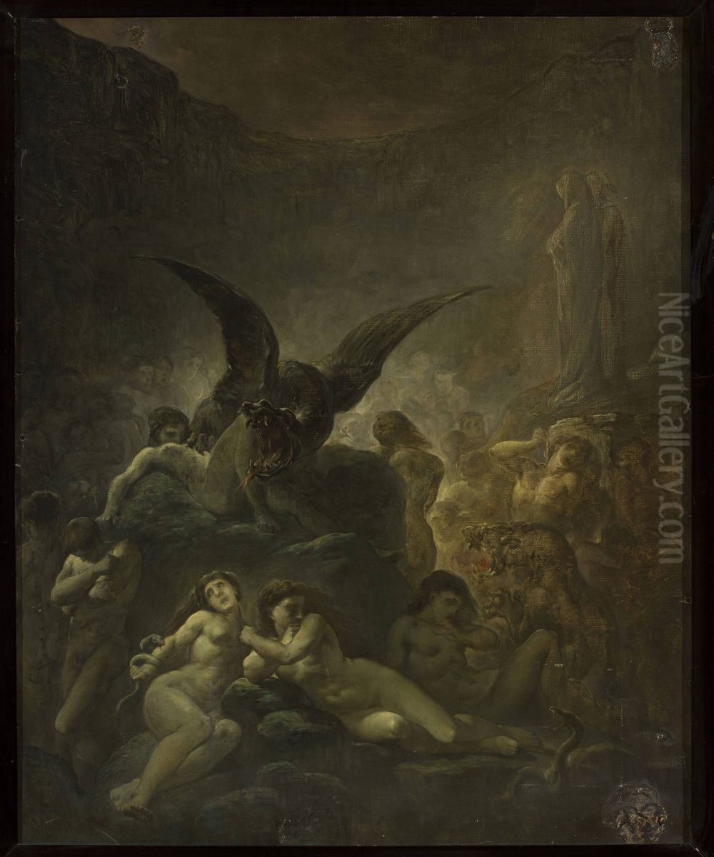 Dante's hell Oil Painting by Cyprian Norwid