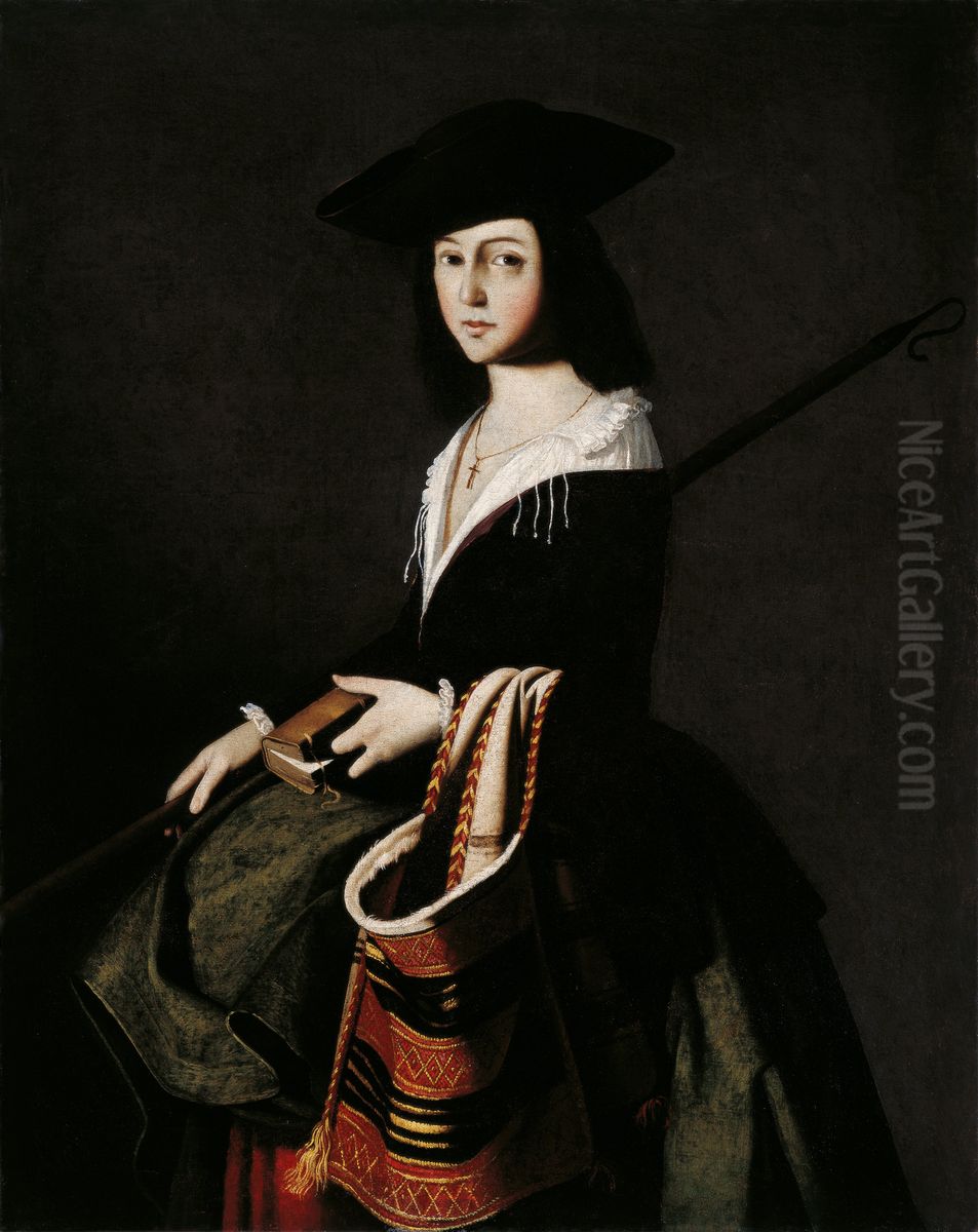 Santa Marina Oil Painting by Francisco de Zurbaranand workshop Santa Marina Oil Painting by Francisco de Zurbaranand workshop