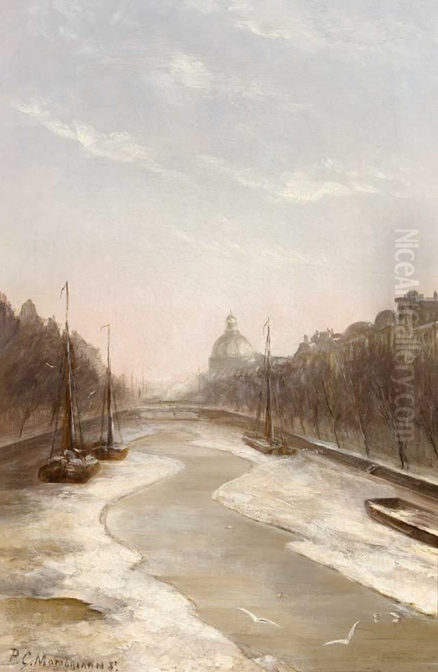 Het Singel, Amsterdam Oil Painting by Piet Mondrian