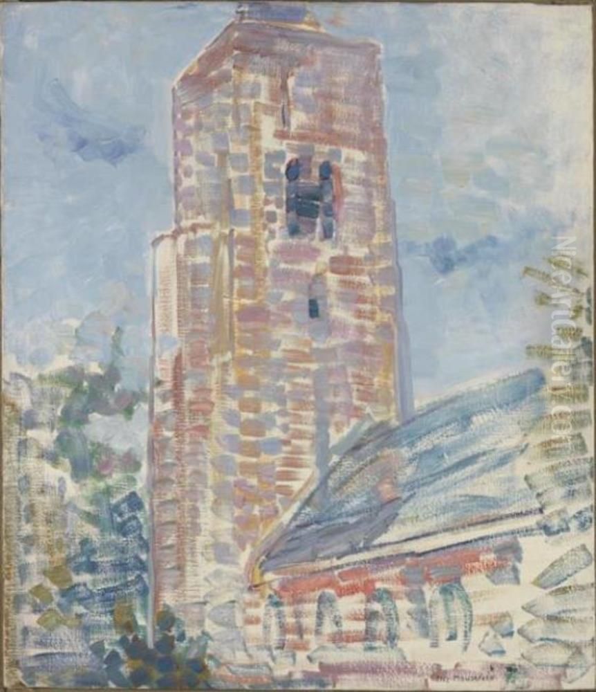Kerk te Oostkapelle Oil Painting by Piet Mondrian