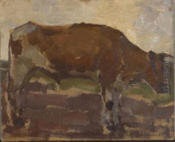 Stier Oil Painting by Piet Mondrian