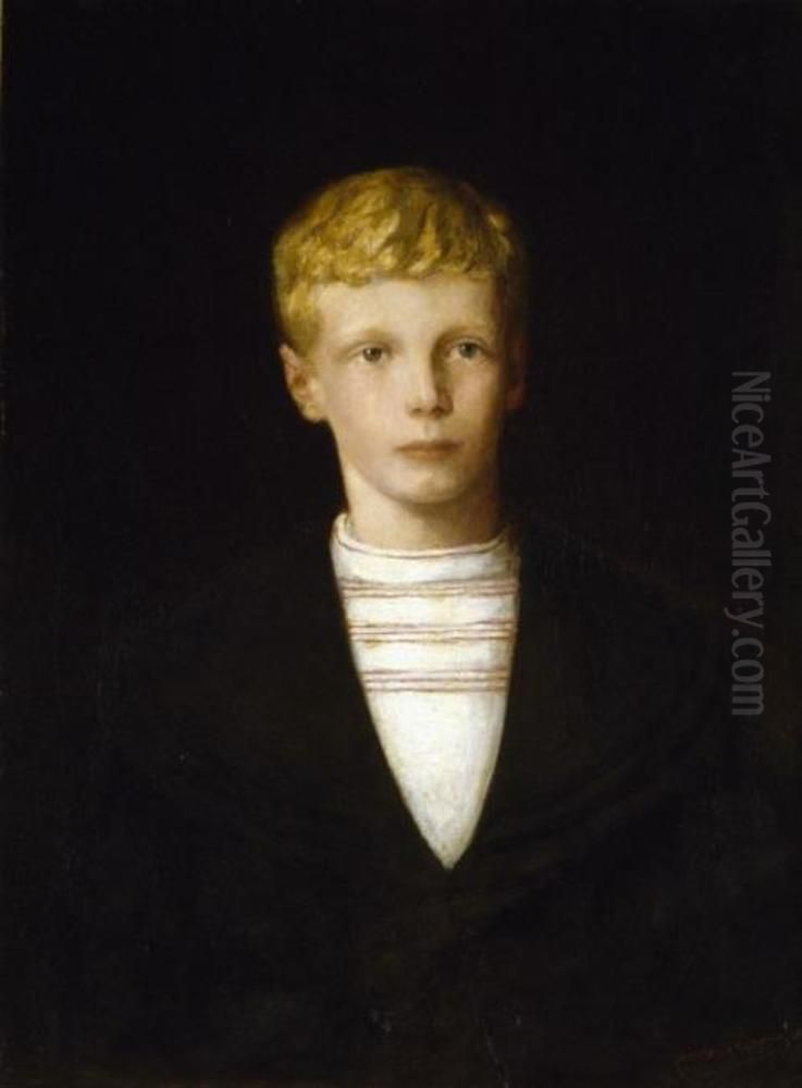 Portrait of J.P.G. Hulshoff Pol Oil Painting by Piet Mondrian
