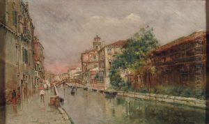 Venetian Canal under the Rain