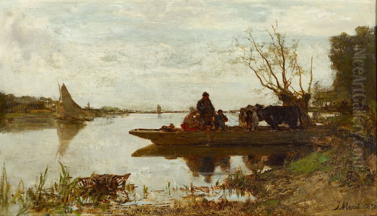 Ferry Oil Painting by Jacob Maris