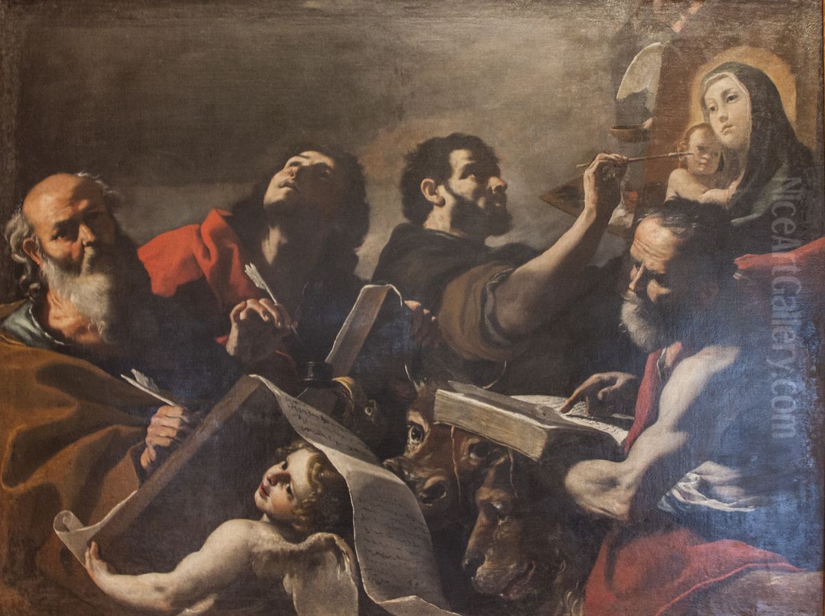 The Four Evangelists Oil Painting by Mattia Preti