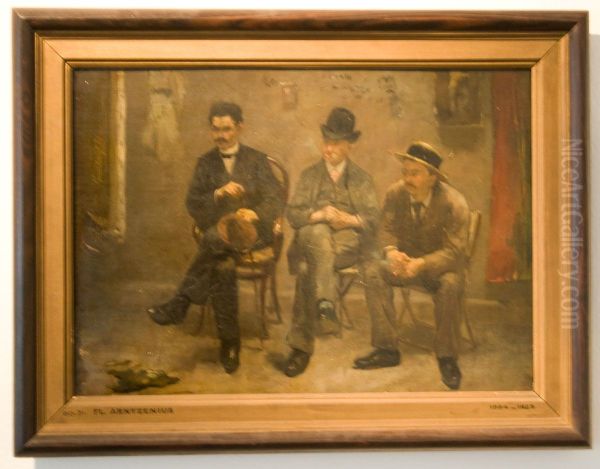 Kunstbeschouwing Oil Painting by Floris Arntzenius