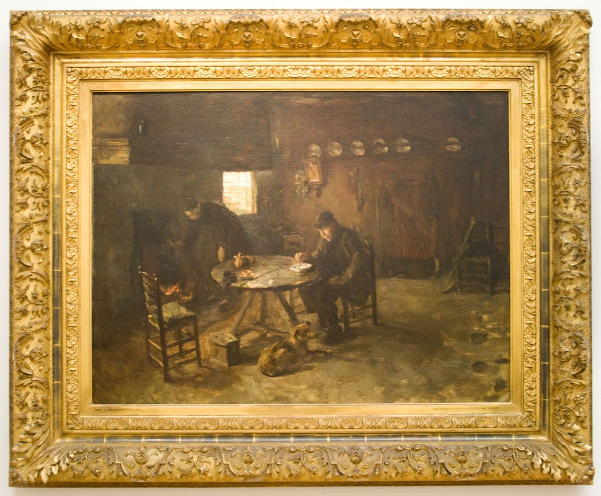 Interieur van een Drents huis Oil Painting by Albert Neuhuys