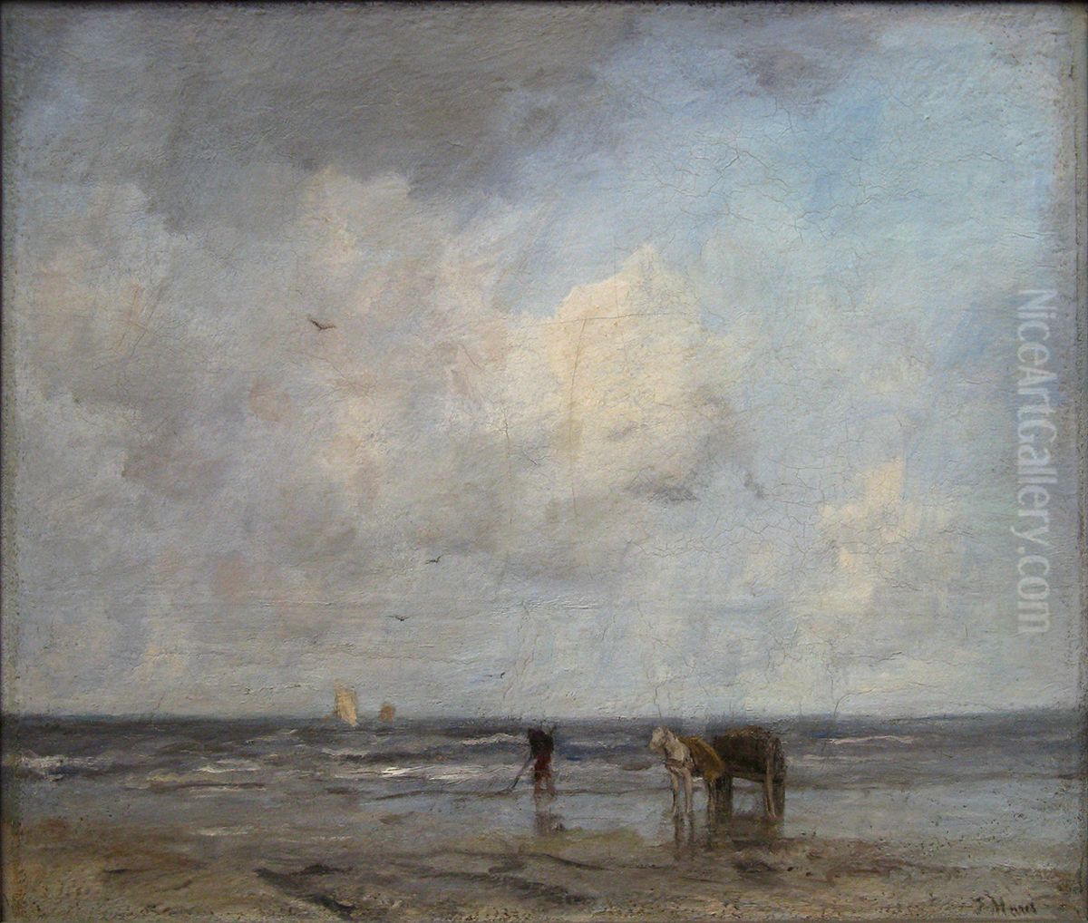 Schelpenvisser Oil Painting by Jacob Maris