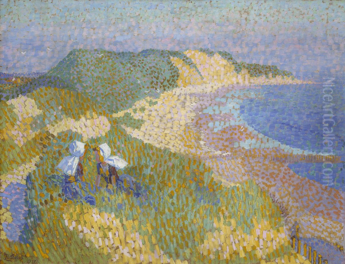 Zee en duin bij Zoutelande Oil Painting by Jan Toorop