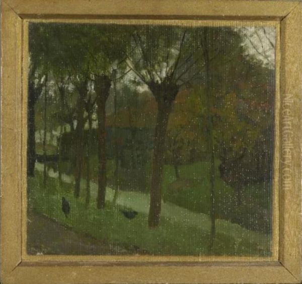 Wilgen aan het Gein Oil Painting by Piet Mondrian