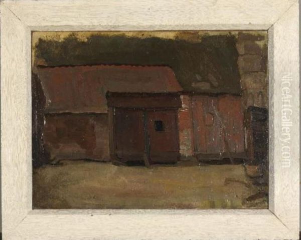 Schuur te Nistelrode Oil Painting by Piet Mondrian